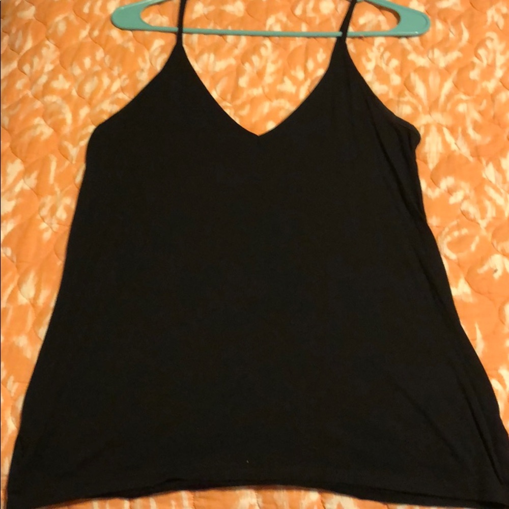V neck and back tank top
